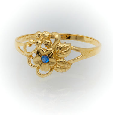 10K Women Gold Ring with Stone Anillo de Mujer con Piedra de Oro 10k - Acosta´s jewelry